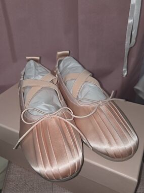 Simone Rocha Satin Ballet Flats